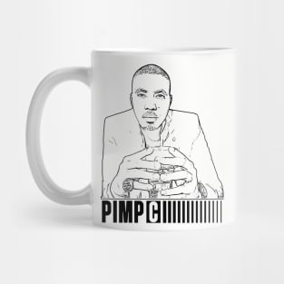 Pimp C // Rapper// Black retro style Mug